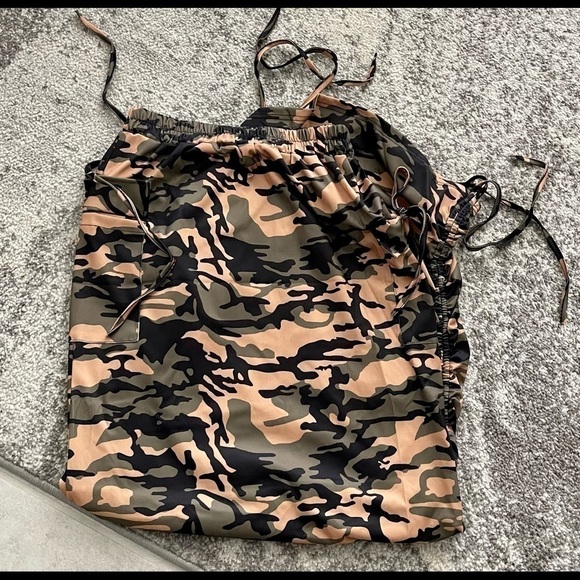 Maxi or Midi Camouflage Skirt - Picture 3 of 5